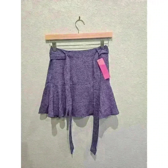 Love For Humanity Polka Dot Purple Skort lavender skirt. SZ SX. - Picture 2 of 5